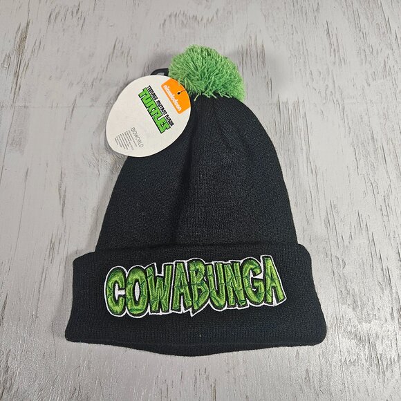 New Nicelodeon Teenage Mutant Ninja Turtle Winter Hat Pom Beanie Kids - Picture 1 of 6